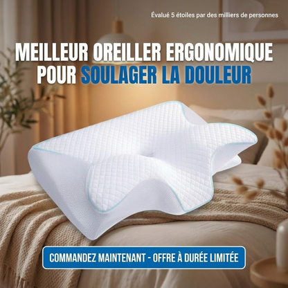 Oreiller de Sommeil Ergonomique en Mousse à Mémoire™